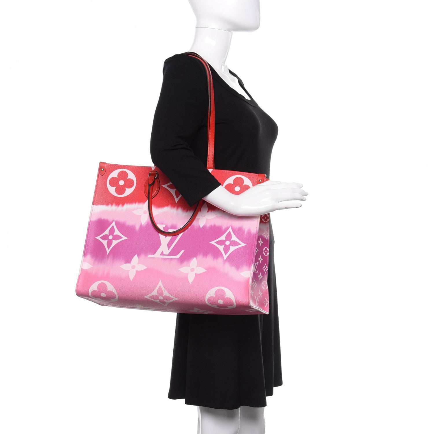 Louis Vuitton Monogram Escale Onthego GM Rouge 2 of 15