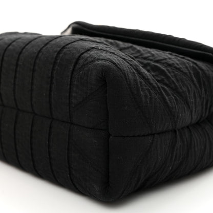 Saint Laurent Cotton Gauze Y Quilted Monogram Small Loulou Chain Satchel Black 10 of 10
