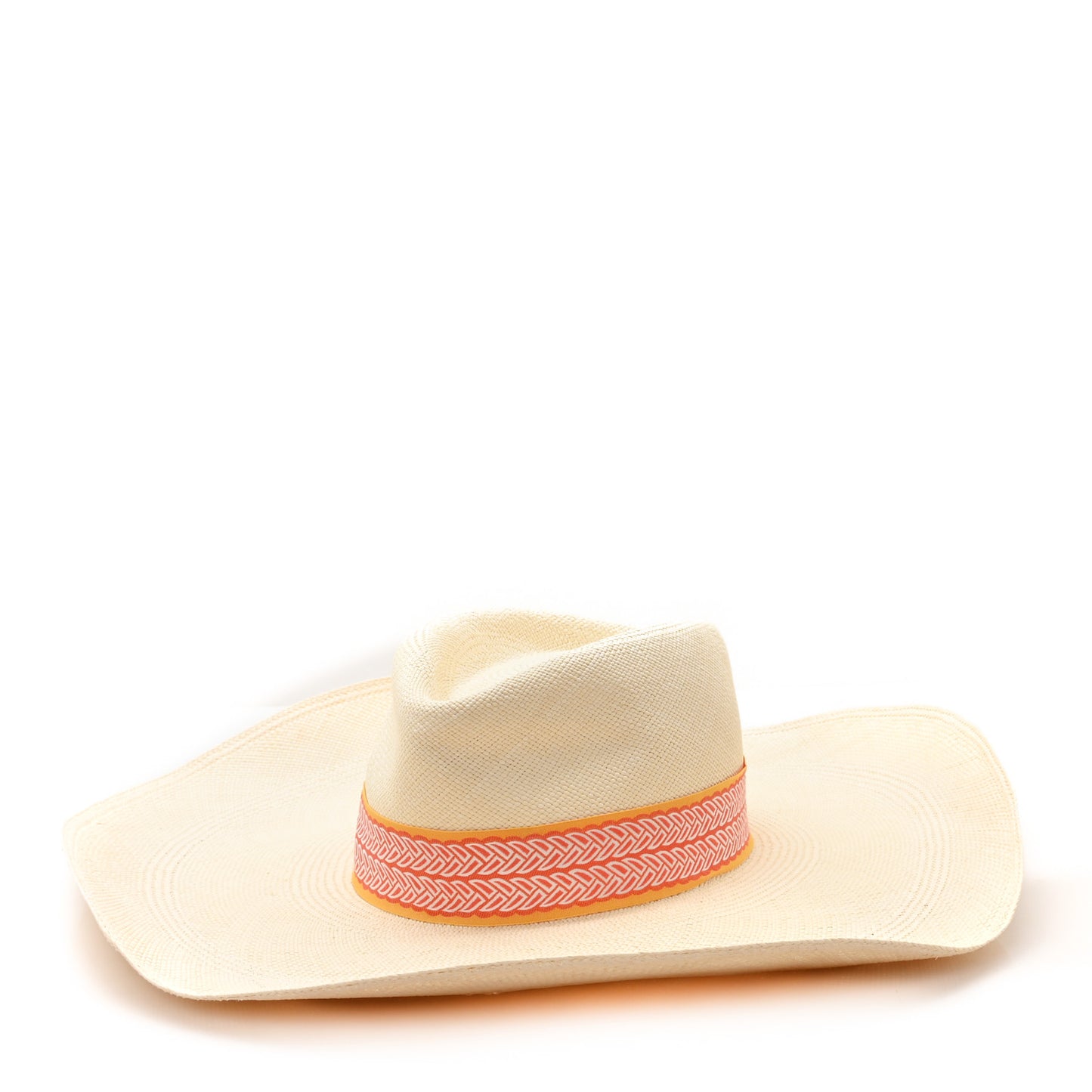 Straw Arizona Panama Brisa Hat 57 Naturel Orange