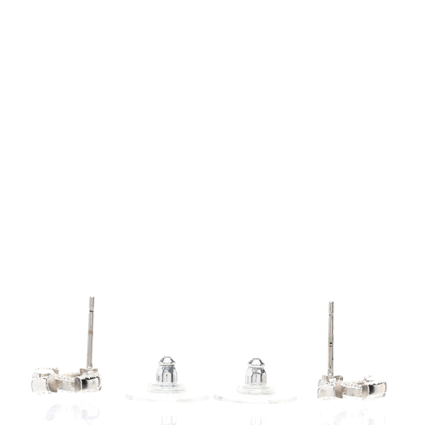 Crystal Timeless CC Earrings Silver