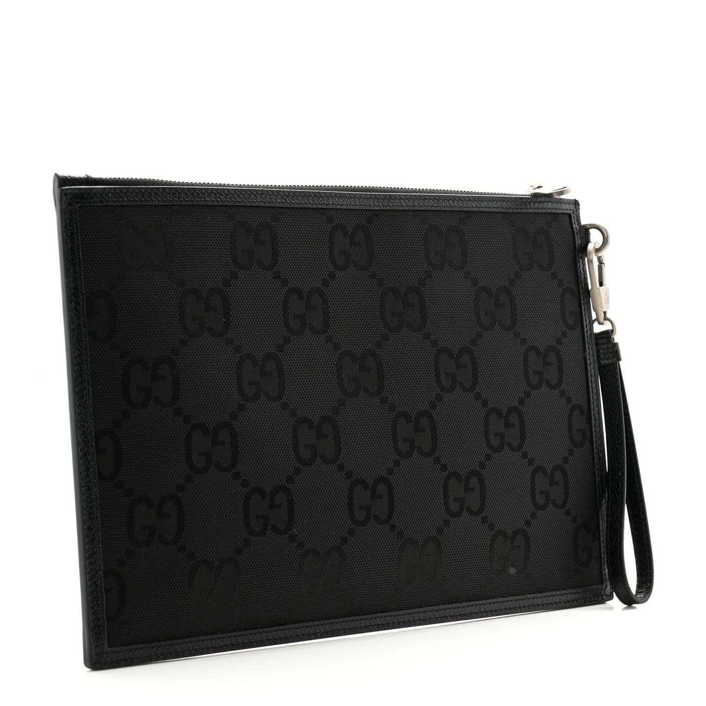Econyl Nylon Monogram Off The Grid Zip Pouch Black