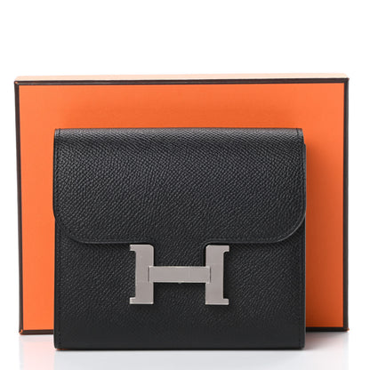 Hermes Epsom Constance Short Wallet Black 9 of 9