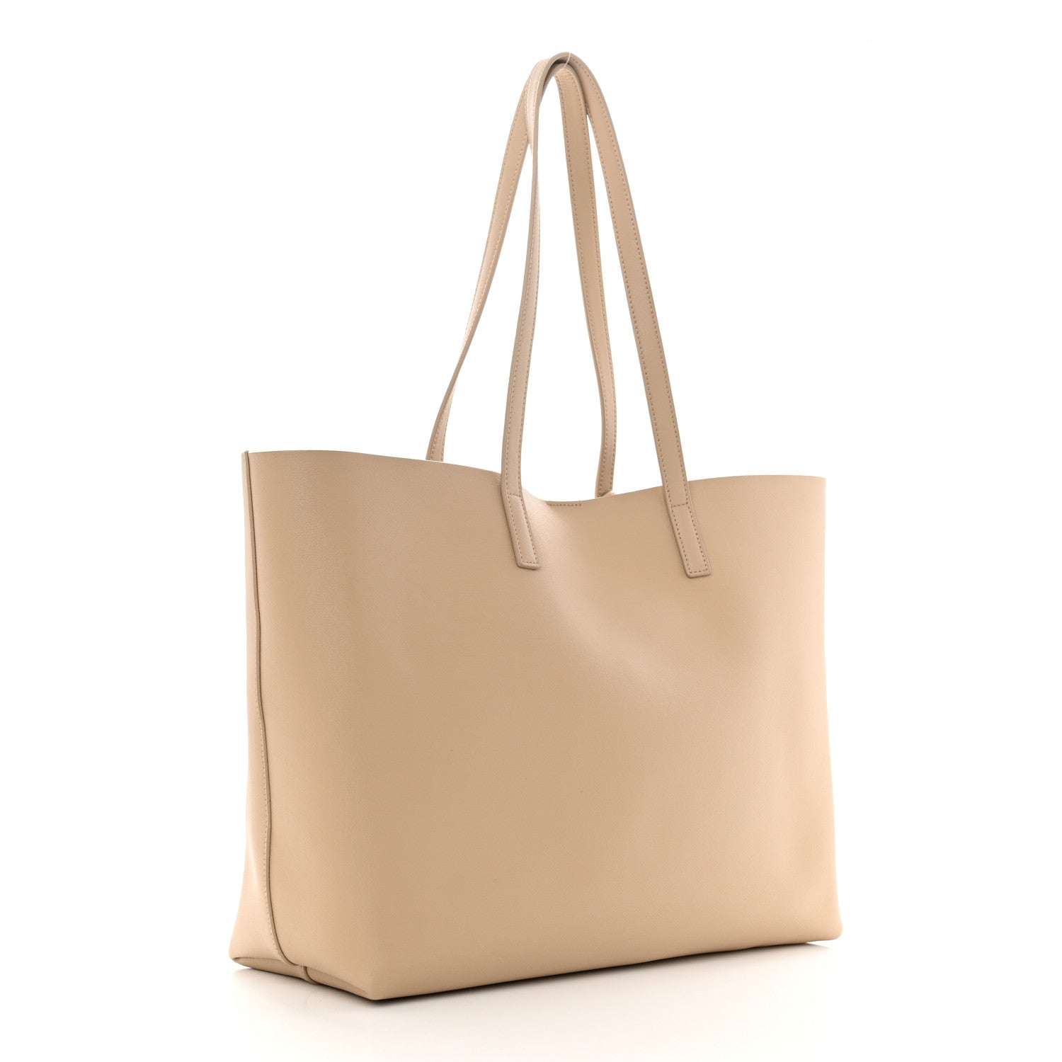 Saint Laurent Calfskin Large Shopping Tote Dark Beige 4 of 11