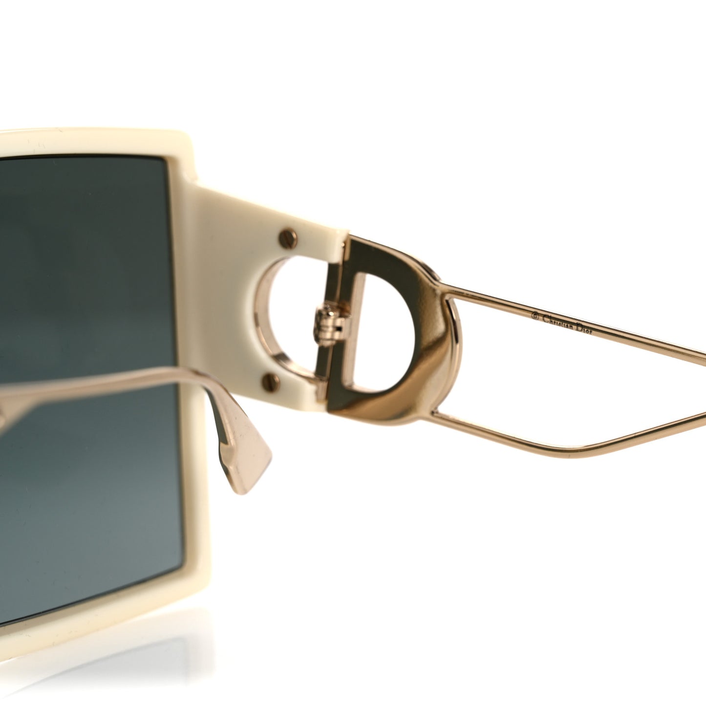 Square 30 Montaigne Sunglasses White