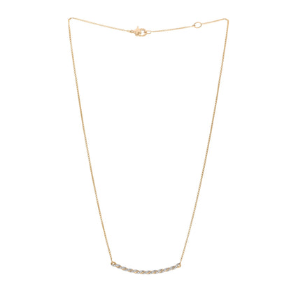 David Yurman 18K Yellow Gold Diamond Paveflex Petite Pave Station Necklace 3 of 4