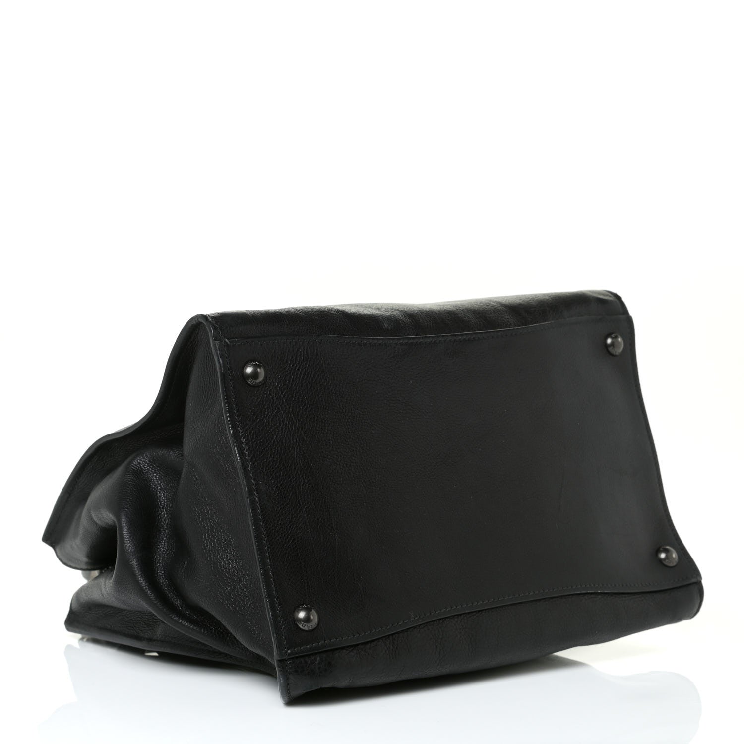 Prada Glace Calf Twin Pocket Tote Black 3 of 17