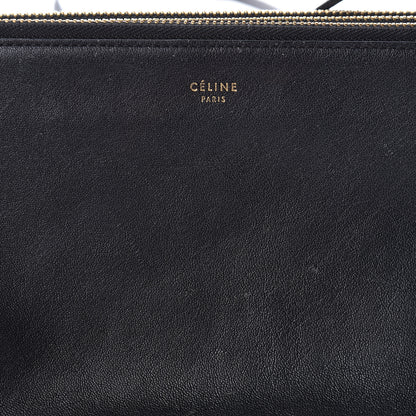 Celine Lambskin Small Trio Crossbody Bag Black 11 of 18