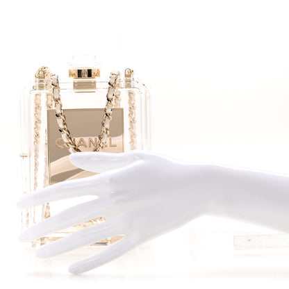 Chanel Transluscent Plexiglass Perfume Bottle Clutch 2 of 10