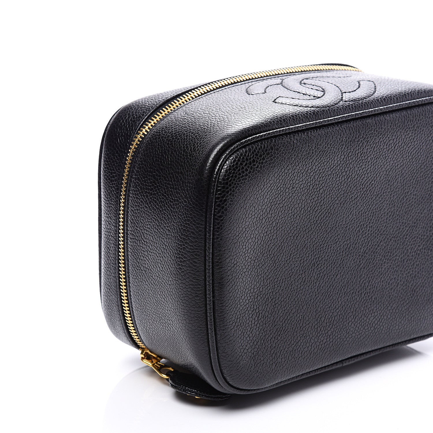 Chanel Caviar Vanity Cosmetic Case Black 8 of 10