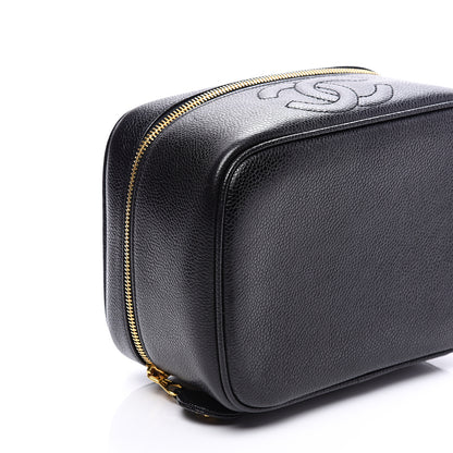 Chanel Caviar Vanity Cosmetic Case Black 8 of 10