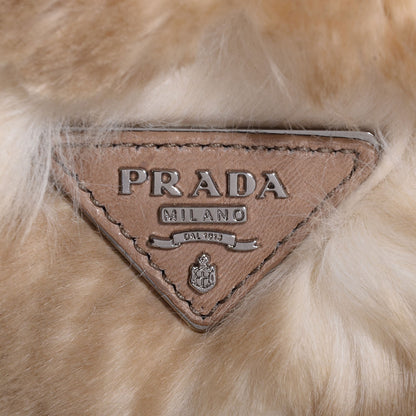 Prada Eco Lapin Faux Fur Tote Cipria 5 of 13