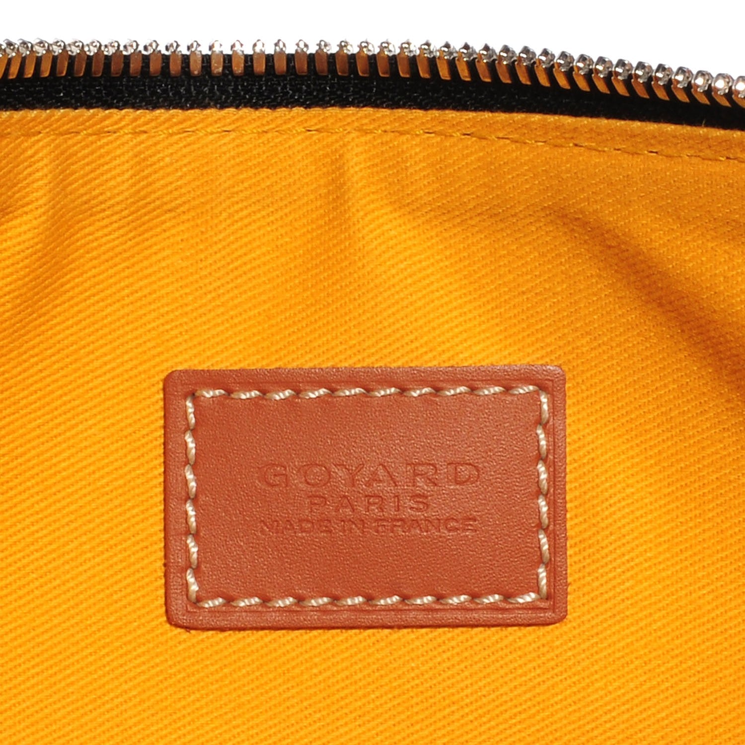Goyard Goyardine Senat Pochette MM Black Gold 12 of 18