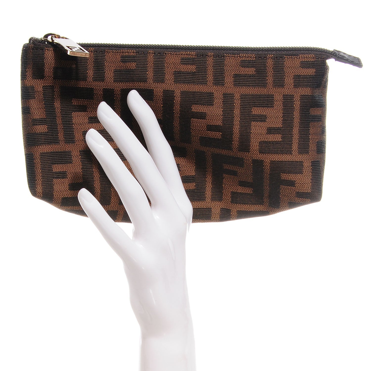 Fendi Zucca Cosmetic Pouch Tobacco 4 of 11