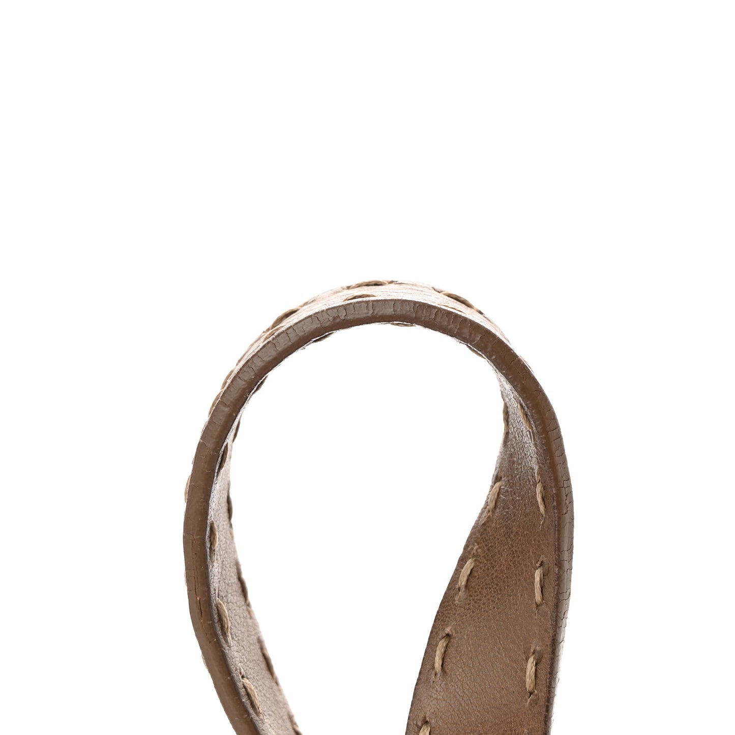 Calfskin Romano Selleria Mama Baguette Brown