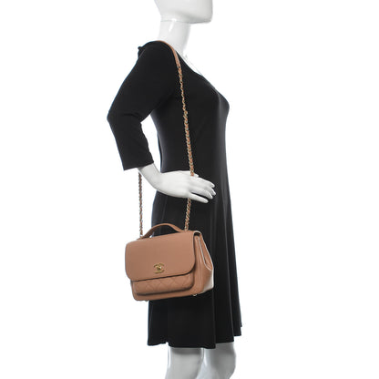 Chanel Caviar Quilted Small Business Affinity Flap Camel 2 of 9
