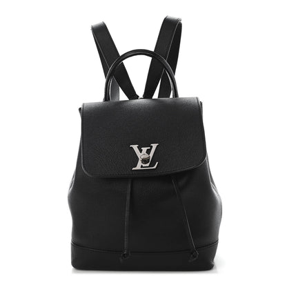 Louis Vuitton Calfskin Lockme Backpack Black 1 of 9