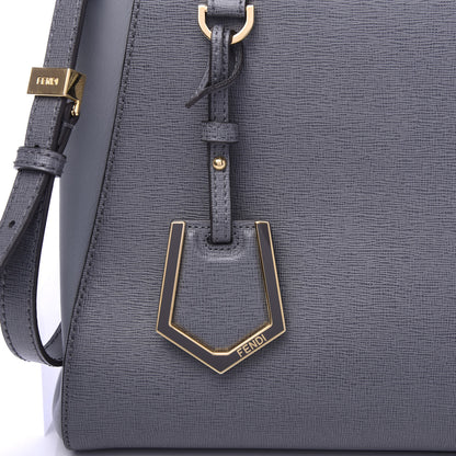 Fendi Vitello Elite Petite 2Jours Tote Grigio Grigio Chiaro 9 of 9