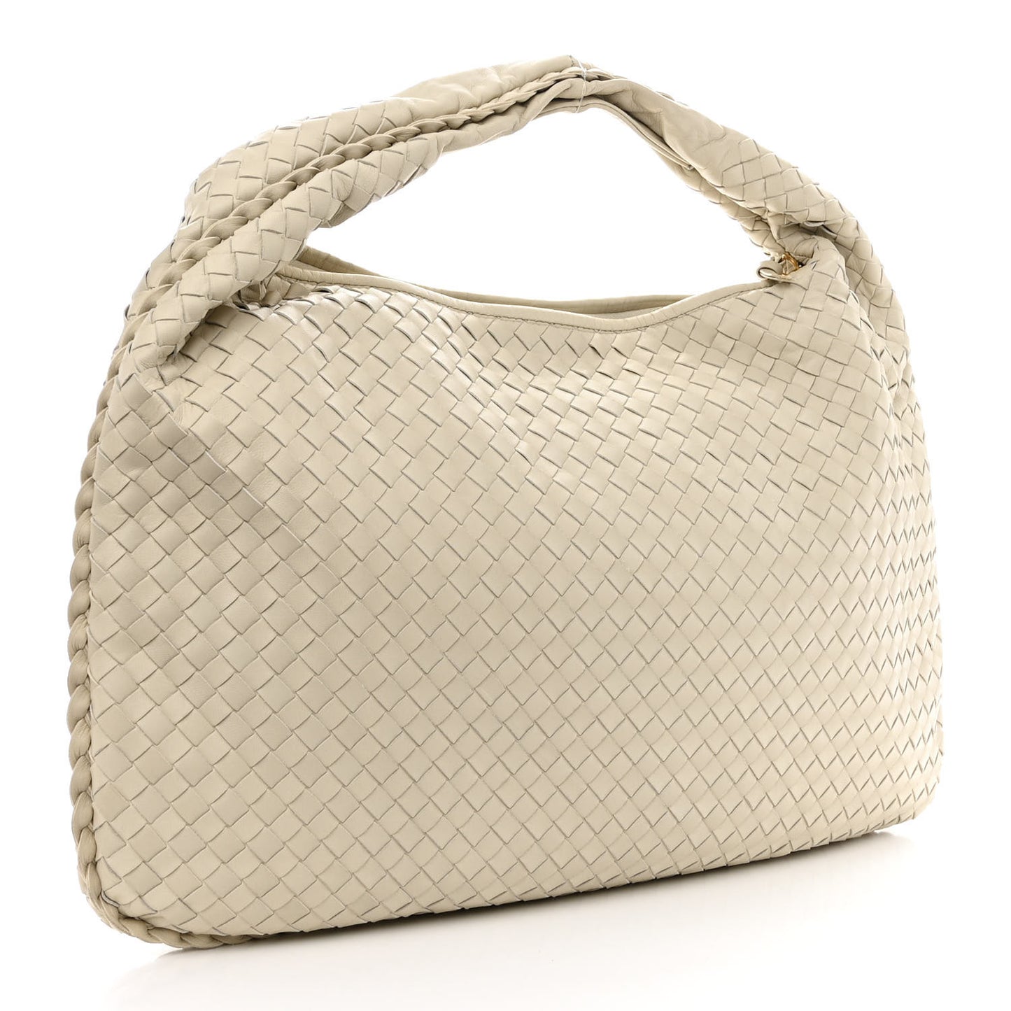 Nappa Intrecciato Large Veneta Hobo Marmo
