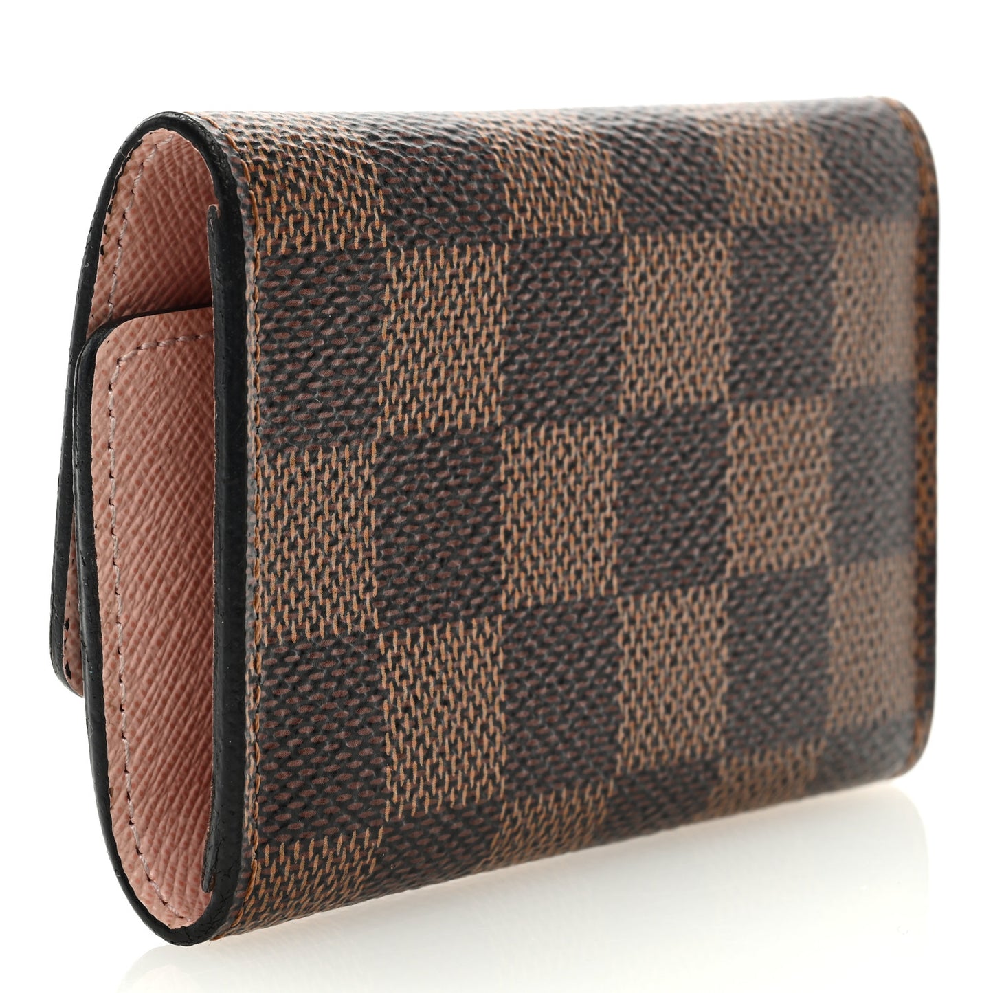 Damier Ebene Multicles 6 Key Holder Rose Ballerine
