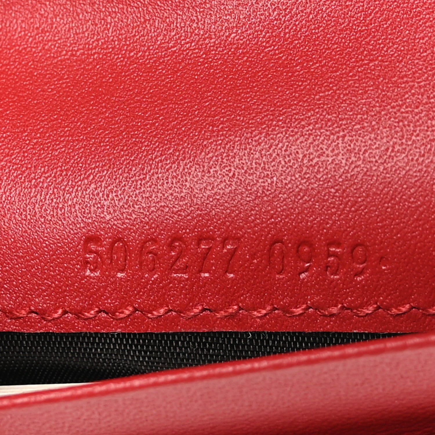 Gucci GG Supreme Monogram Bosco Patch Card Case Wallet Beige Malva Hibiscus Red 8 of 9