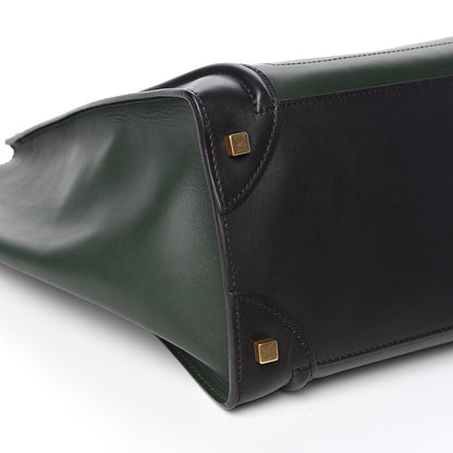 Celine Smooth Calfskin Mini Tri-Color Luggage Forest 8 of 10