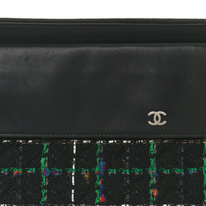 Chanel Lambskin Tweed Quilted Medium Flap Cosmetic Case Multicolor Black 8 of 12