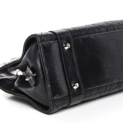 Christian Dior Calfskin Cannage Stitched Small Lady East West Lady Dior Black 5 of 10