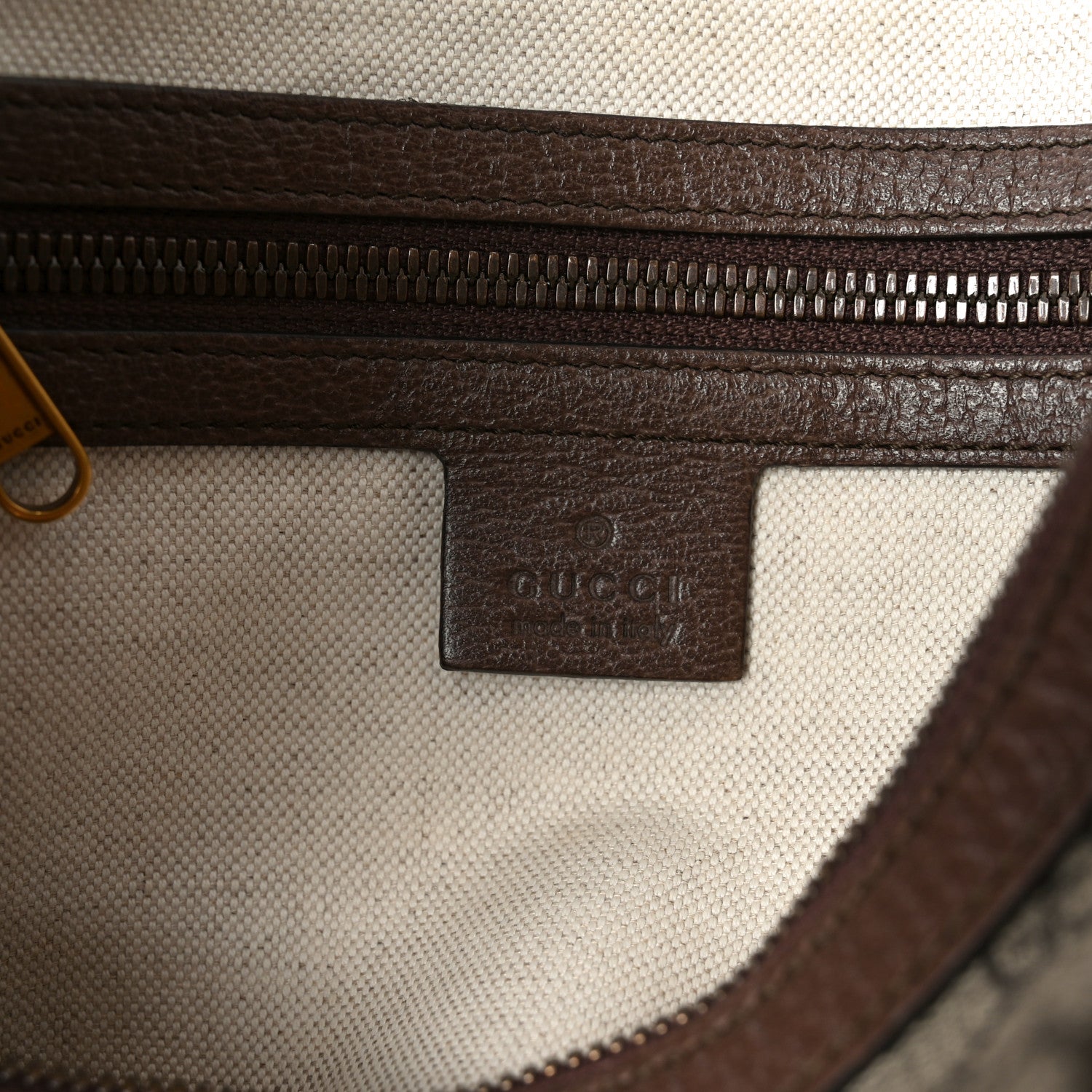 Gucci GG Supreme Monogram Web Small Ophidia Half Moon Hobo Brown 6 of 10