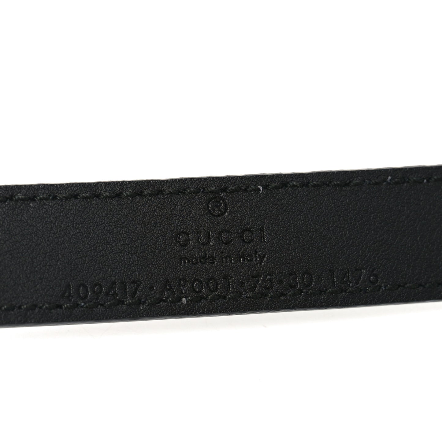 Calfskin Double G 20mm Belt 75 30 Black