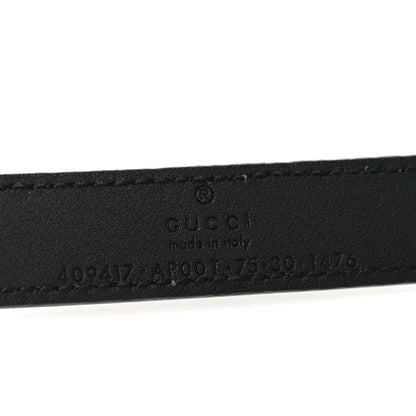 Gucci Calfskin Double G 20mm Belt 75 30 Black 4 of 4