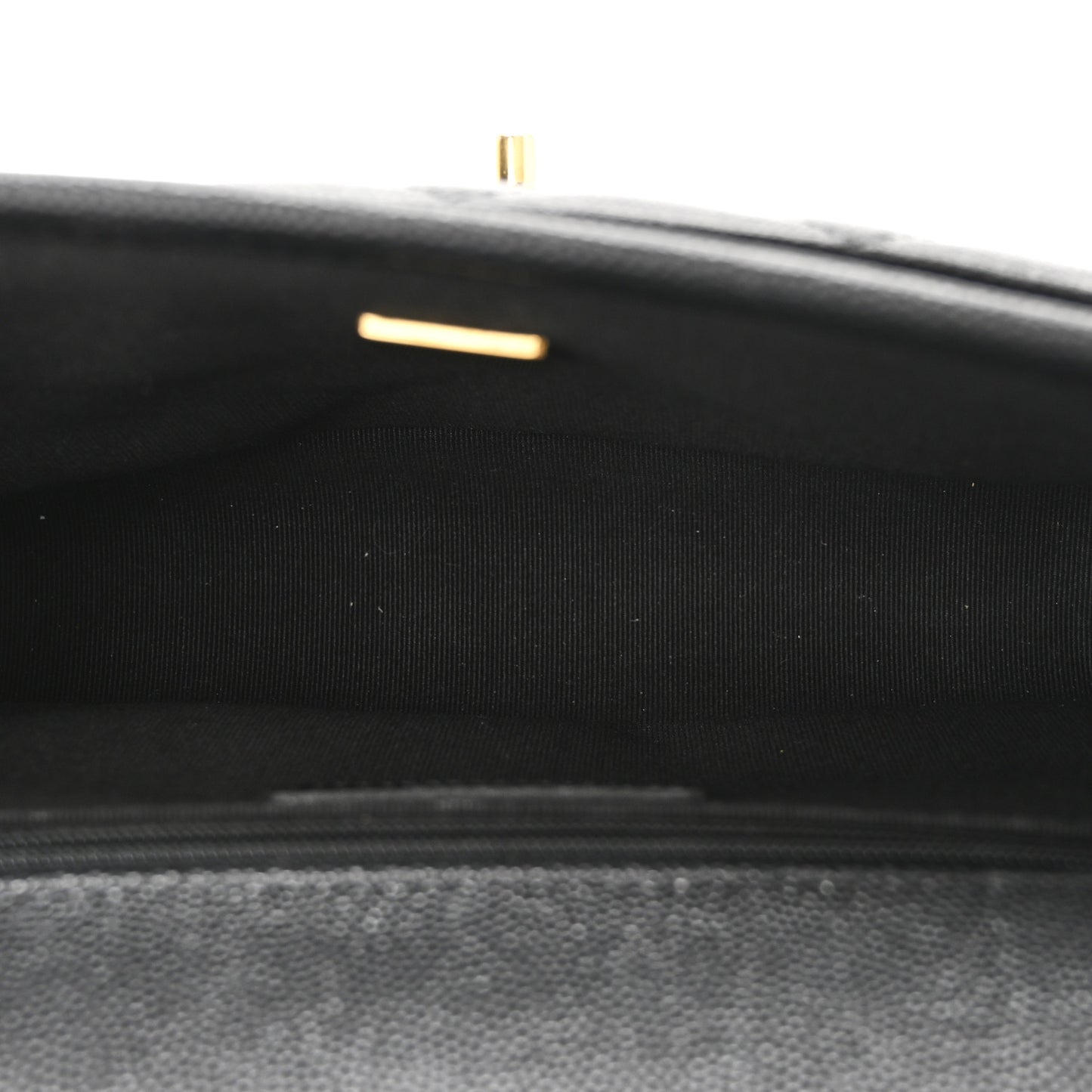 Caviar Quilted School Memory Small Top Handle Flap Black