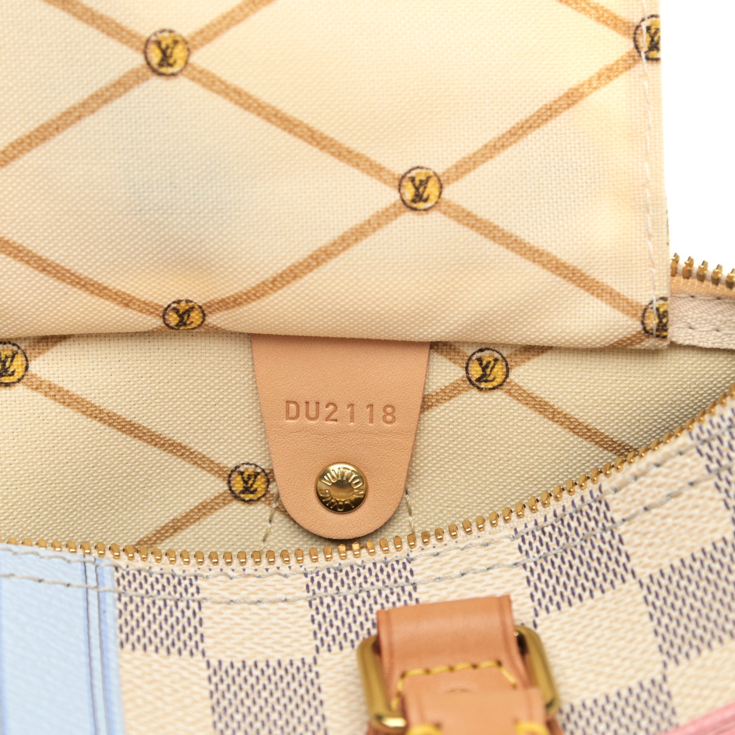 Louis Vuitton Damier Azur Summer Trunks Speedy Bandouliere 30 7 of 10