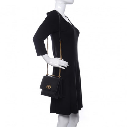 Balenciaga Box Calfskin S Sharp Chain Shoulder Bag Black 2 of 9