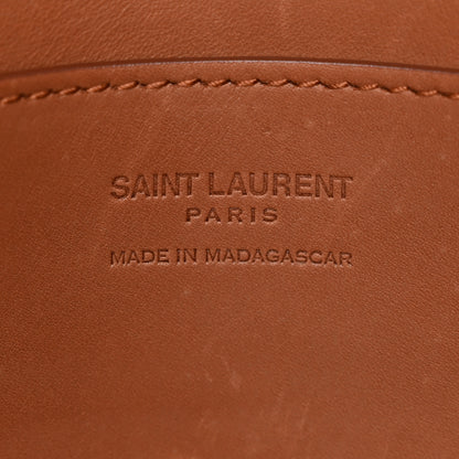 Saint Laurent Raffia Monogram Small Loulou Monogram Chain Satchel Natural 6 of 11
