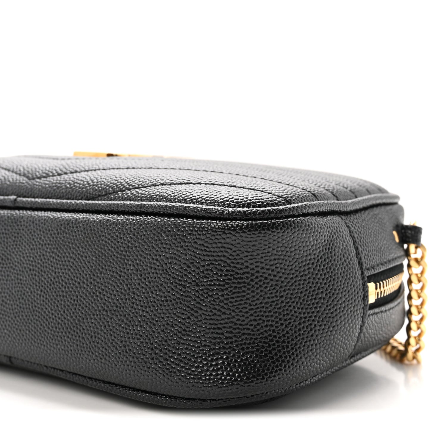 Grain De Poudre Matelasse Monogram Mini Lou Camera Bag Black