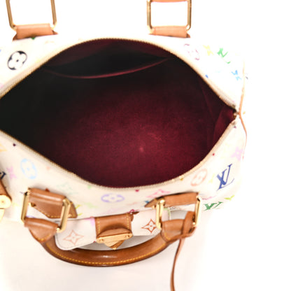 Louis Vuitton Monogram Multicolor Speedy 30 White 5 of 17