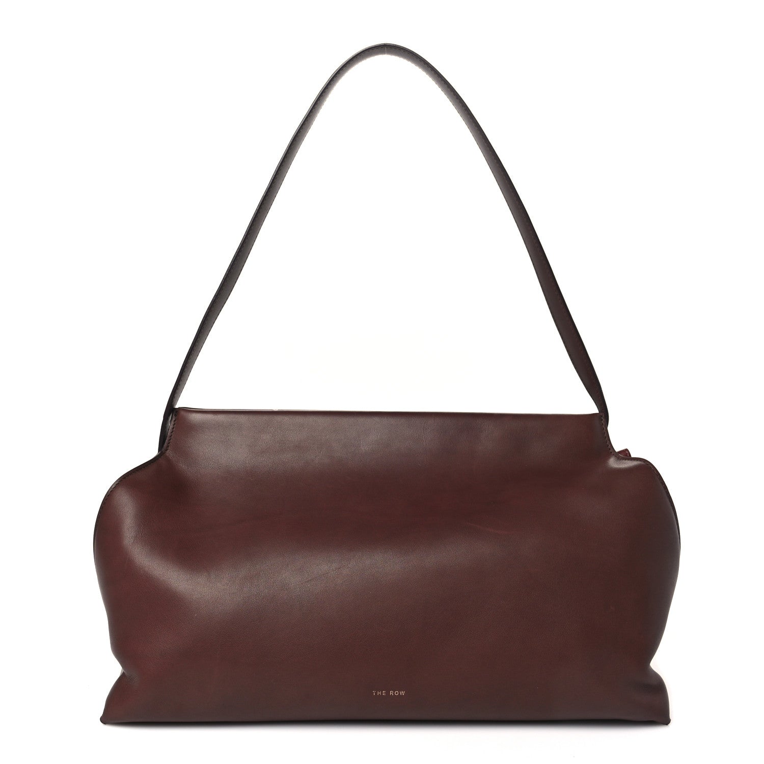 The Row Saddle Calfskin Sienna Shoulder Bag Burgundy 1 of 8