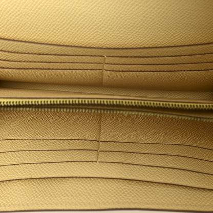 Hermes Epsom Kelly Longue Wallet Jaune Poussin 5 of 7