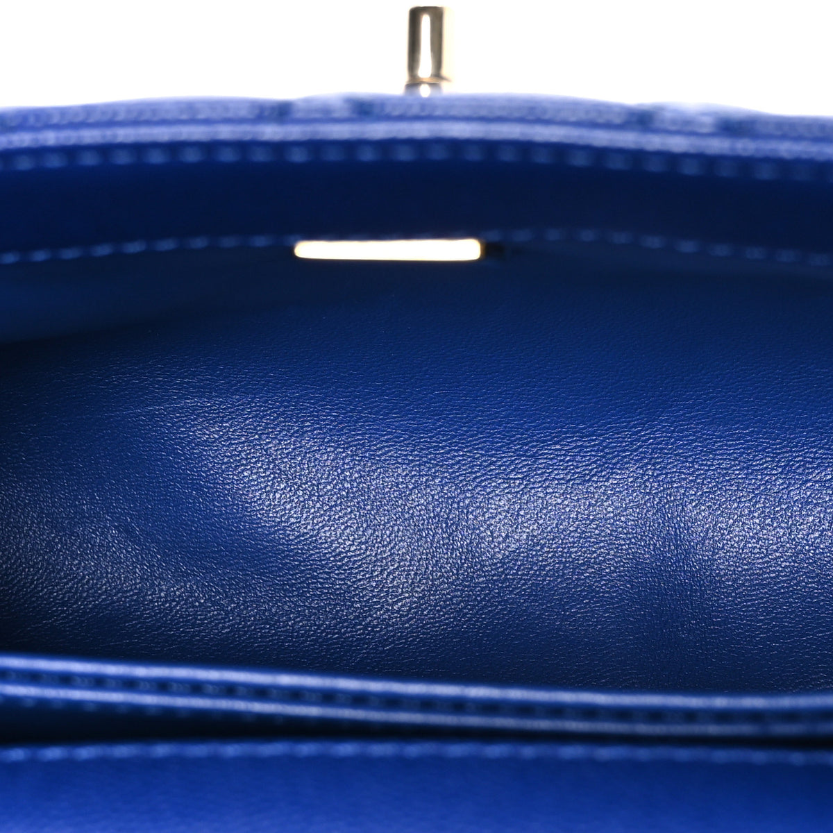 Caviar Quilted Mini Coco Handle Flap Blue