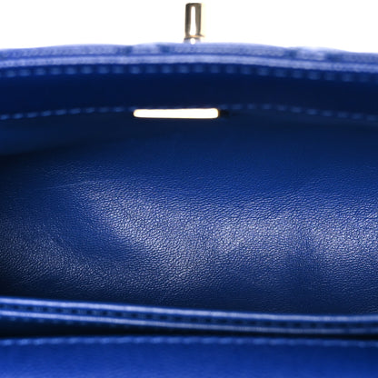 Chanel Caviar Quilted Mini Coco Handle Flap Blue 5 of 10