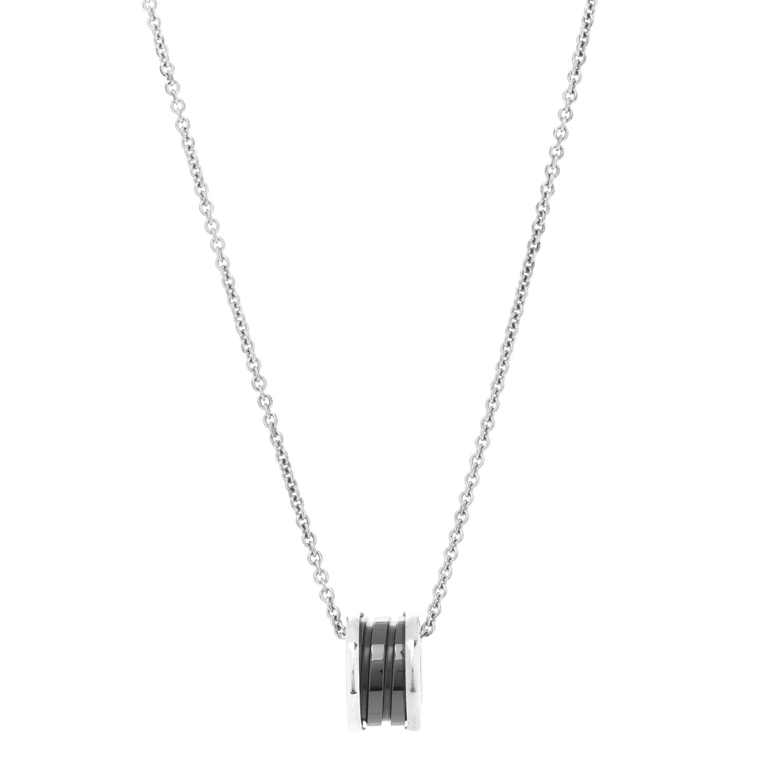Bulgari Sterling Silver Ceramic Save The Children Pendant Necklace 1 of 8