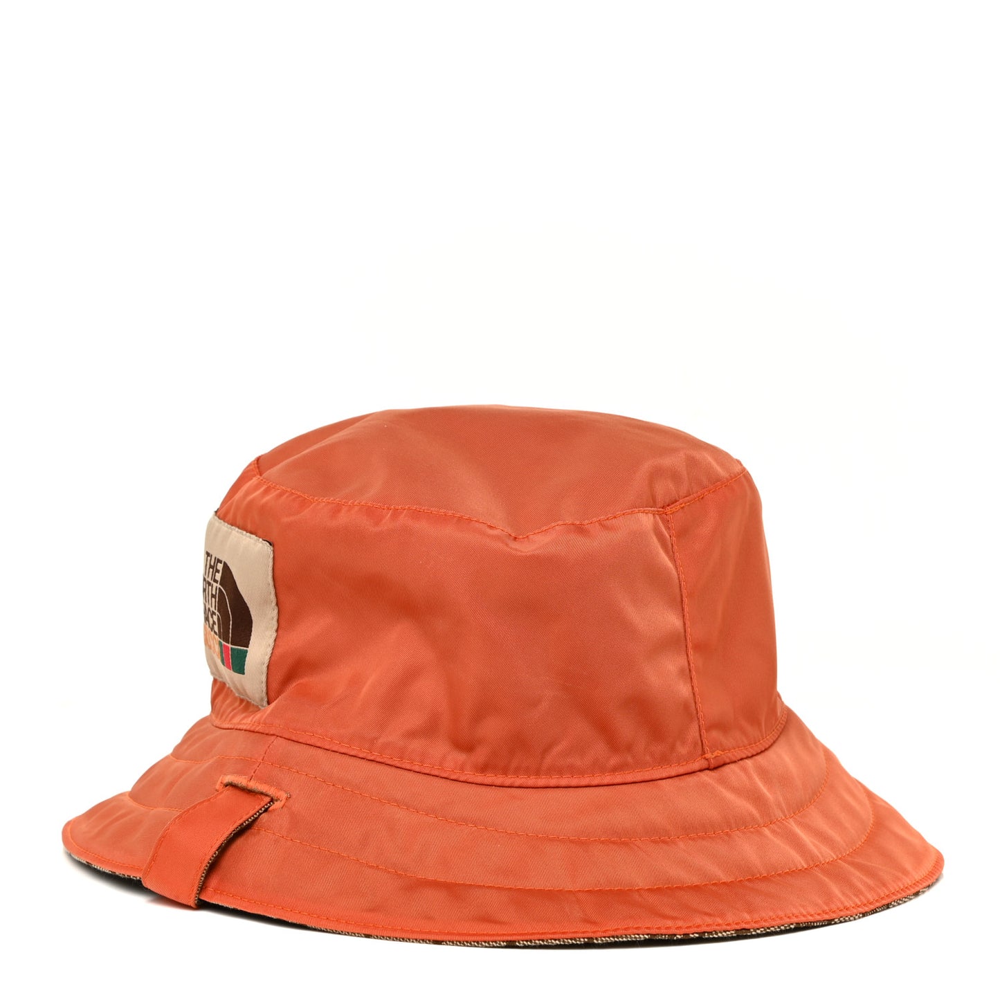X NORTH FACE Canvas GG Monogram Reversible Hat S Beige Deep Orange