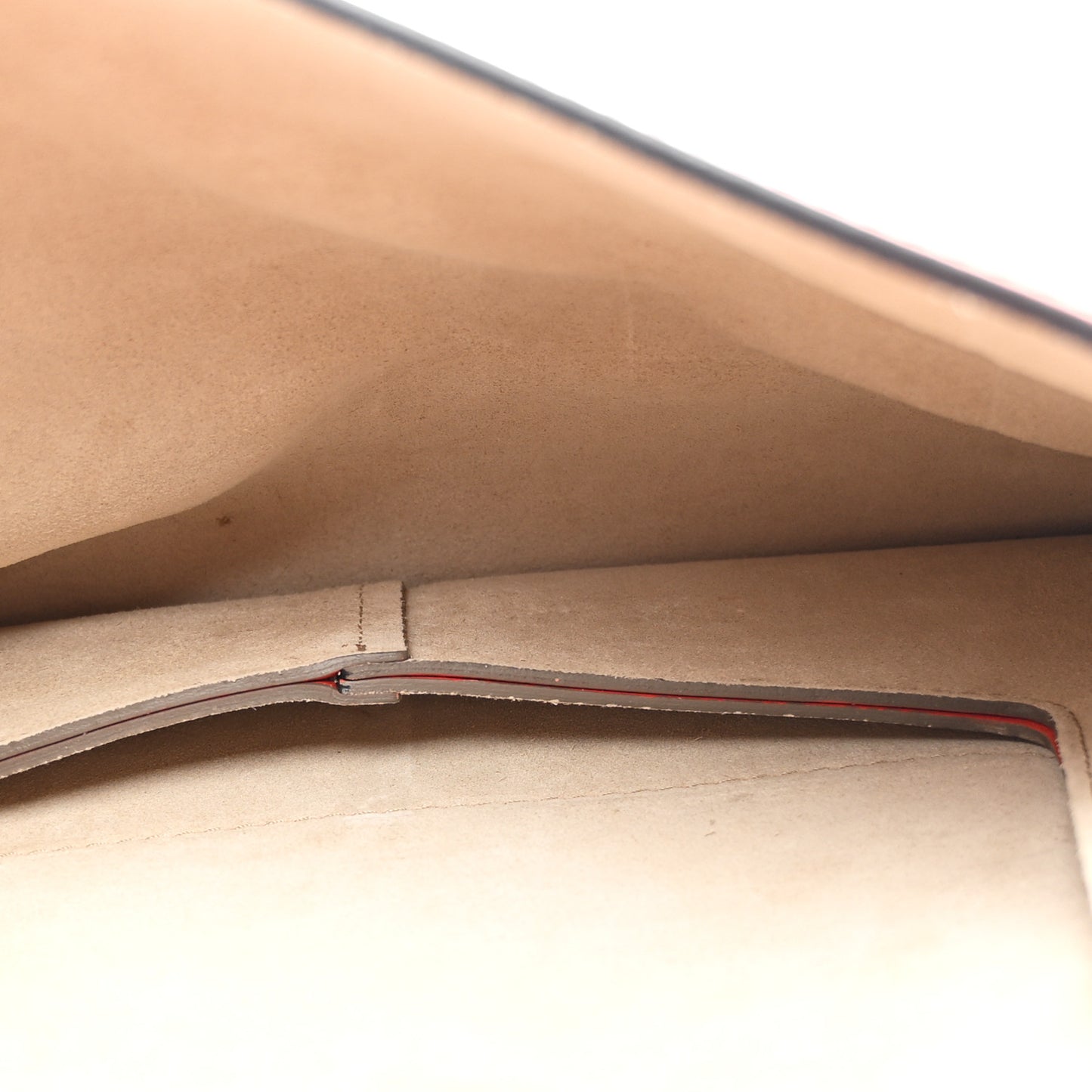Calfskin Suede Medium Faye Shoulder Bag Sepia Red