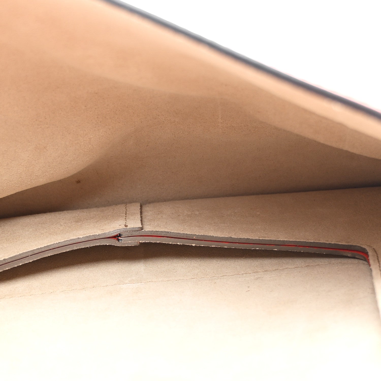 Chloe Calfskin Suede Medium Faye Shoulder Bag Sepia Red 6 of 12