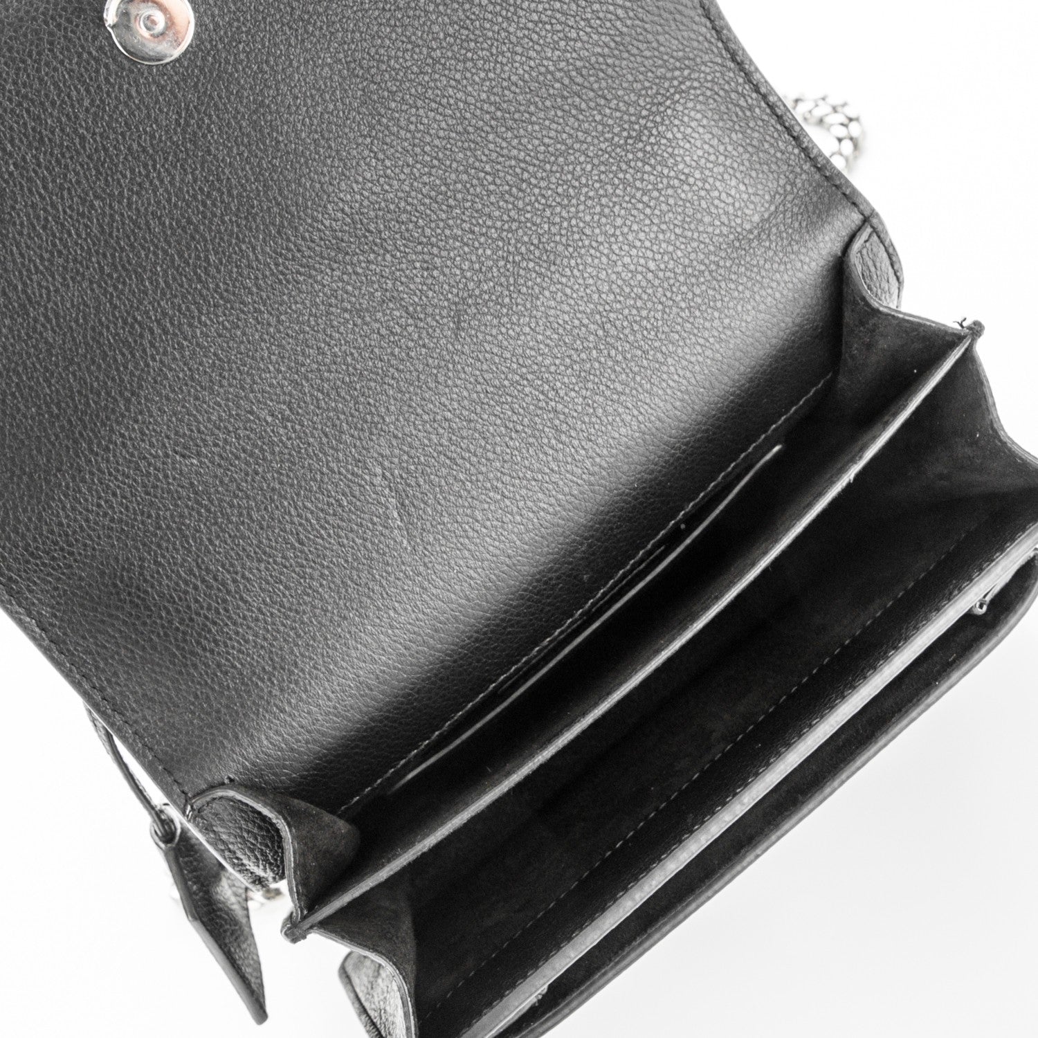 Saint Laurent Grained Calfskin Small Monogram Sunset Black 5 of 5