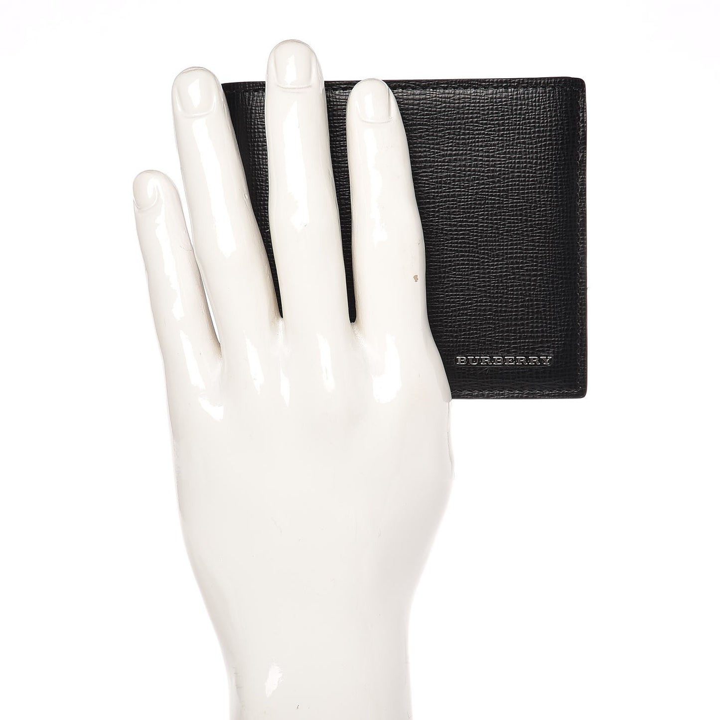 Grained Calfskin BBi-Fold Wallet Black