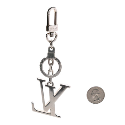 Louis Vuitton LV Facettes Bag Charm Key Holder Silver 2 of 5
