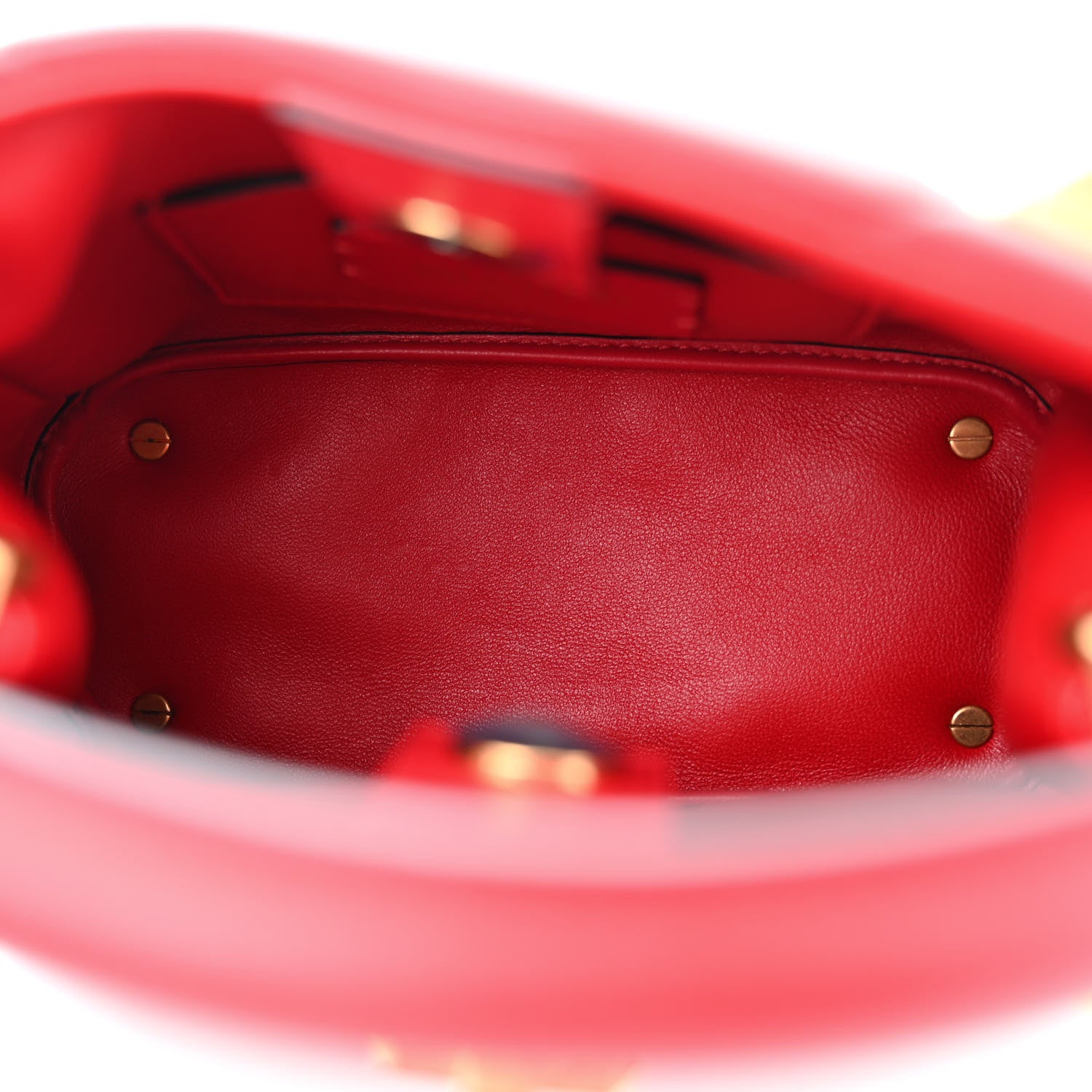 Valentino Garavani VALENTINO GARAVANI Nappa Small Roman Stud The Handle Bag Rouge Pur 5 of 10