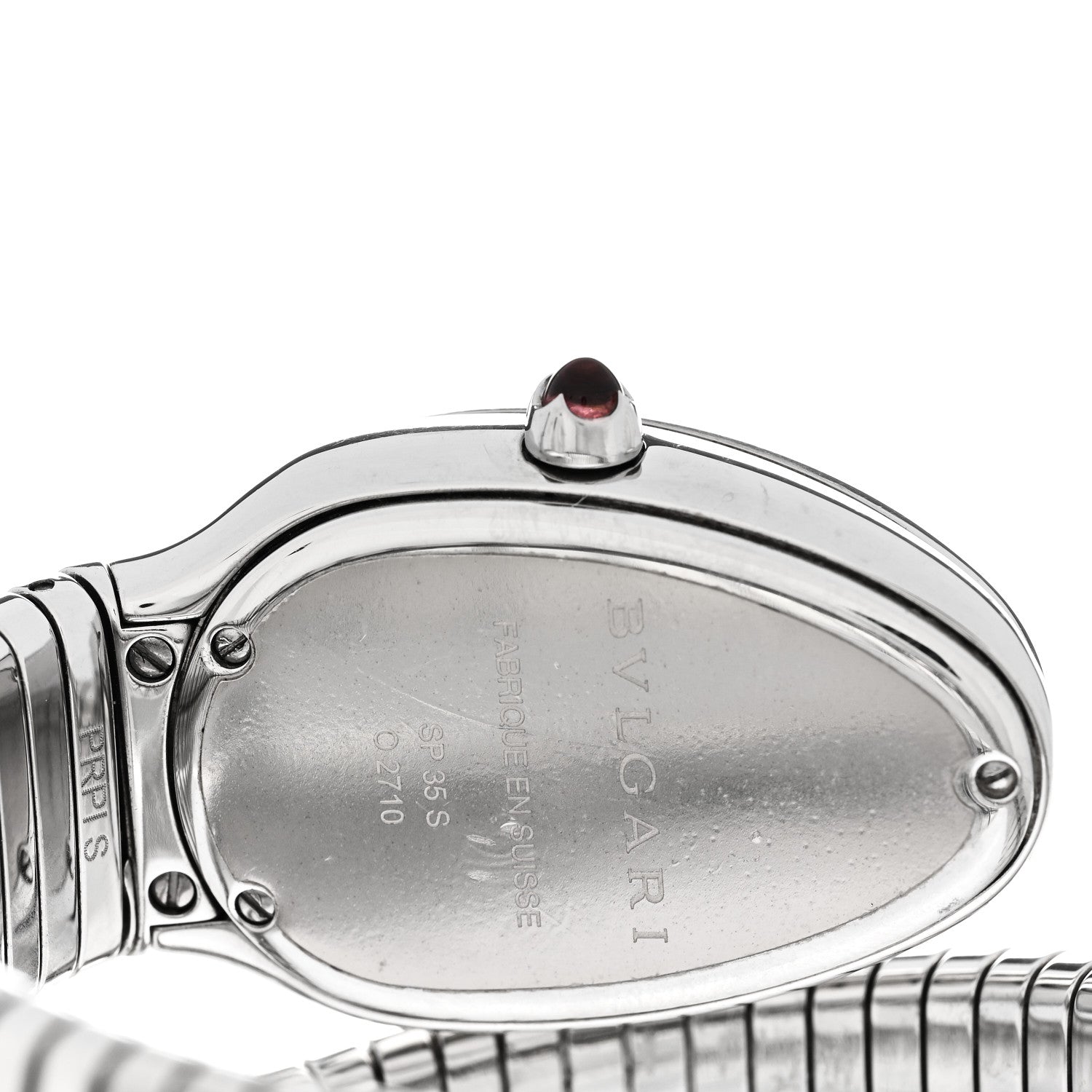 Bulgari Stainless Steel Diamond Bezel 35mm Serpenti Tubogas Quartz Watch 4 of 4