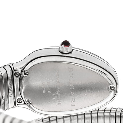 Bulgari Stainless Steel Diamond Bezel 35mm Serpenti Tubogas Quartz Watch 4 of 4